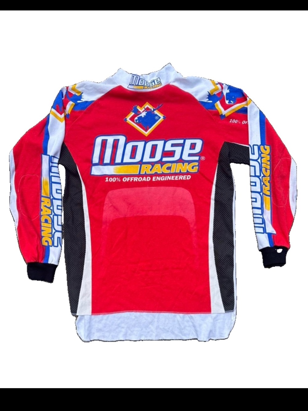 Vintage' Red Long-Sleeve Racing Jersey